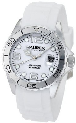 Haurex Italy 1K374DWW Ink White Rubber Band Aluminum