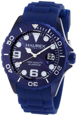 Haurex Italy 1K374UB3 Ink Blue Rubber Band Aluminum