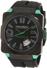Haurex Italy 1N372UNV Athenum Black and Green PVD Square Aluminum Rubber