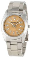 Haurex Italy 2A388DCC Narciso Round Stainless Steel Gold Dial Swarovski