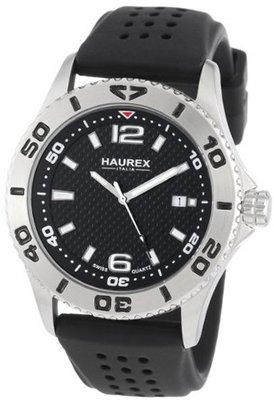 Haurex Italy 3A500UNN Factor Stainless Steel Rotating Bezel Luminous Date
