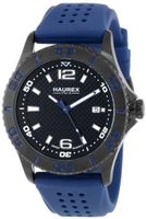 Haurex Italy 3N500UBN Factor Black Ion-Plated Coated Stainless Steel Rotating Bezel Date