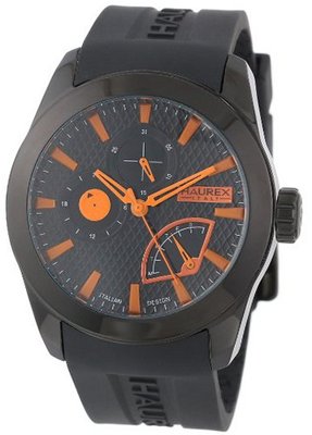 Haurex Italy 3N501UON "Magister" Black Stainless Steel and Silicone