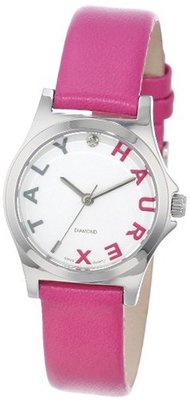Haurex Italy 6A505DPP Diamond-Accented Mini City Pink Leather