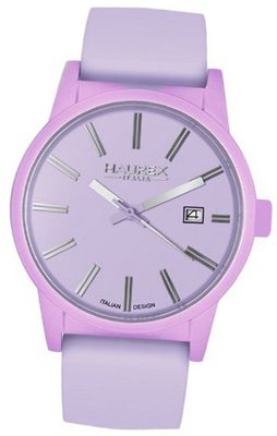 Haurex Italy 6K378DL1 Compact Lilac Aluminum Case Lilac Dial Date