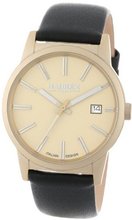 Haurex Italy 6K378UCC Compact Gold Tone Aluminum Case Beige Dial Date