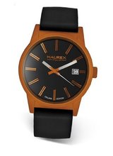 Haurex Italy 6K378UON Compact Orange Aluminum Case Black Dial Date