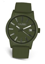Haurex Italy 6K378UVV Compact Green Aluminum Case Green Dial Date