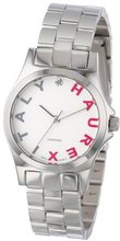 Haurex Italy 7A505DPS Diamond-Accented Mini City Stainless Steel Bracelet