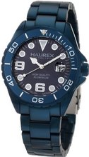 Haurex Italy 7K374UB2 Ink Aqua Aluminum Bracelet Date