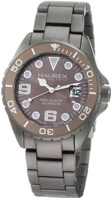 Haurex Italy 7K374UGG Ink Grey Aluminum Bracelet Date