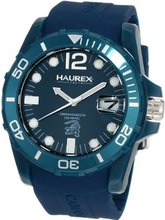Haurex Italy B1354UBB Caimano Date Blue Dial Rubber Sport