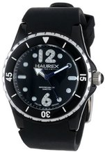 Haurex Italy PN379DNS Beauty Black Dial Rotating Bezel Crystal