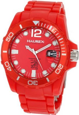 Haurex Italy R7354URR Caimano Date Red Dial Plastic Sport
