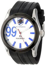 Haurex Italy US333US2 Blaze Stainless Steel Sunray Dial Black Rubber Luminous