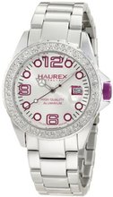 Haurex Italy XK374DWP Ink Stones Aluminum Crystal Purple Date