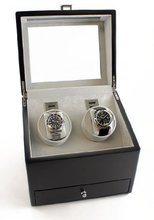 Heiden Grand Double Winder with Drawer in Black