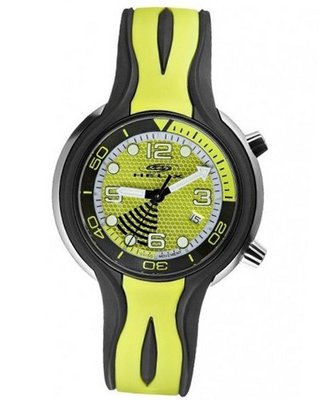 Helix HX265-01S08S Yellow/White Rubber Strap Air Bubble Sport