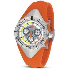 Helix HX390-02M12S Links Orange Rubber Band Chronograph