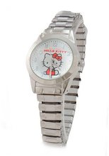 Hello Kitty HK1879 Silver Tone Strech band