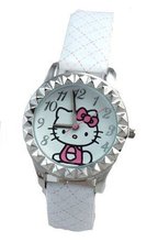 Hello Kitty s Analogue White Print Strap
