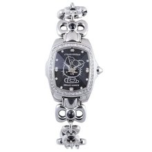 Hello Kitty Silver/Black Stainless Steel Bracelet