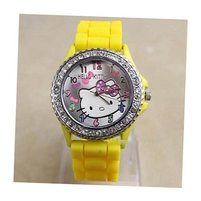 New Lovely Fashion Hello Kitty es Girls Ladies Wrist WKT@TLJ574H