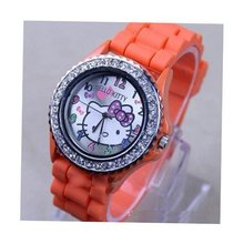 New Lovely Fashion Hello Kitty es Girls Ladies Wrist WKT@TLJ574M