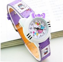 New Lovely Fashion Hello Kitty es Girls Ladies Wrist WP@TLJ151647Z