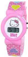 Sanrio Hello Kitty Kid's HKKD2752 LCD Girls Dots Hearts Pink Band