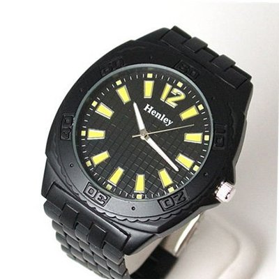 Henley Gents Jumbo Black & Yellow Sports