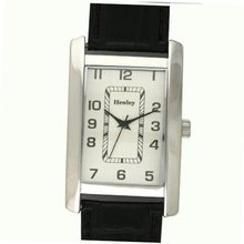 Henley Glamour Gents Black Crocodile Effect Strap Fashion H01005.3