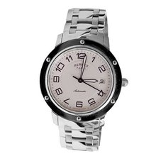Hermes Clipper CP2.810.220/4964 39mm Automatic Silver Steel Bracelet & Case Anti-Reflective Sapphire &