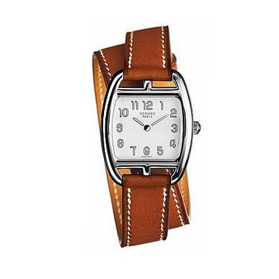 uHermès Hermes Cape Cod Tonneau PM Small Ladies Quartz with Double Wrap Strap - 034318WW00 