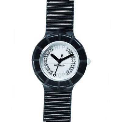 Hip Hop Ladies Crystals 32mm Wrist HWU0073 with Crystal Analogue Dial