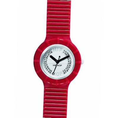 Hip Hop Ladies Crystals 32mm Wrist HWU0074 with Crystal Analogue Dial