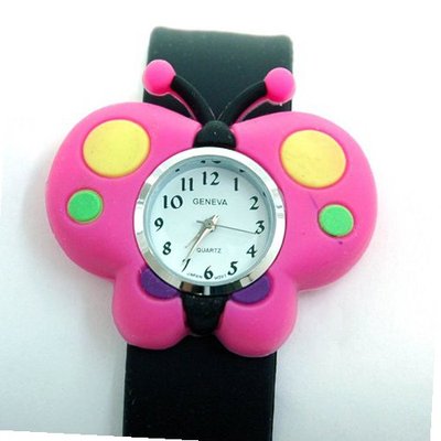 Butterfly Shape Youth w/ Slap Wrist Band - Black