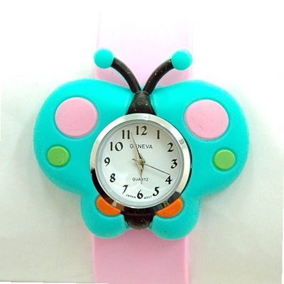 Butterfly Shape Youth w/ Slap Wrist Band - Pink