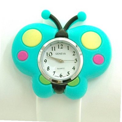 Butterfly Shape Youth w/ Slap Wrist Band - White