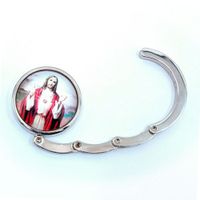 Jesus Christianity Foldable Purse Hanger Gift Items, Accessories Alloy