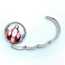 Jesus Christianity Foldable Purse Hanger Gift Items, Accessories Alloy