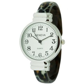uHPW Petite Cuff with Round Dial in Leopard/Silver Color 