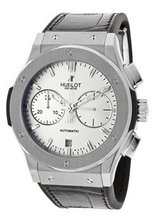 Classic Fusion Automatic Chronograph Silver Dial Black Leather & Rubber