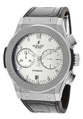 Classic Fusion Automatic Chronograph Silver Dial Black Leather & Rubber