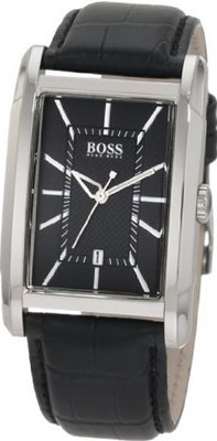 Black Hugo Boss Rectangular Date 1512619