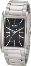 BOSS Black Large Rectangular Black Dial