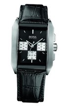 Hugo Boss 1512581 Chronograph Black Leather Strap