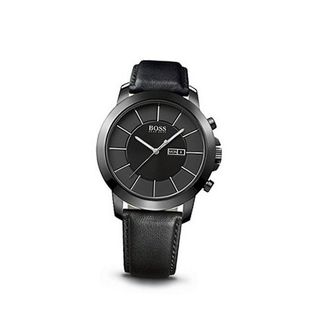 Hugo Boss 1512904 Black leather Black Dail And Date