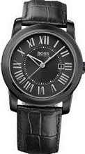 Hugo Boss Black Dial Black Leather 1512715