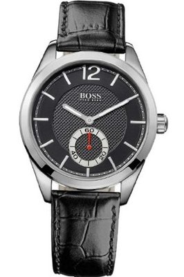 Hugo Boss Black Dial Black Leather 1512793